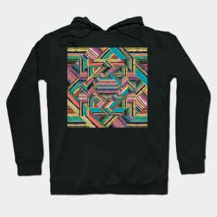 Striped Aztec Patchwork | Digital Pattern Hoodie